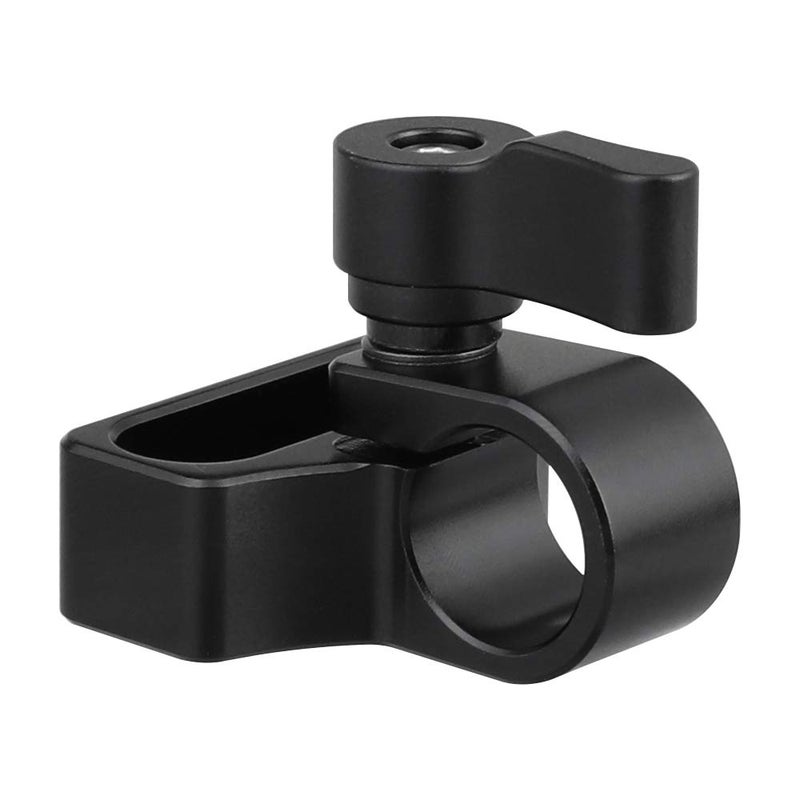CAMVATE 15mm Single Rod Clamp Extension Adapter Install on Two 1/4-20 Thread Hole for DSLR DIY Accessory(Black Knob) - 2238 - Image 4